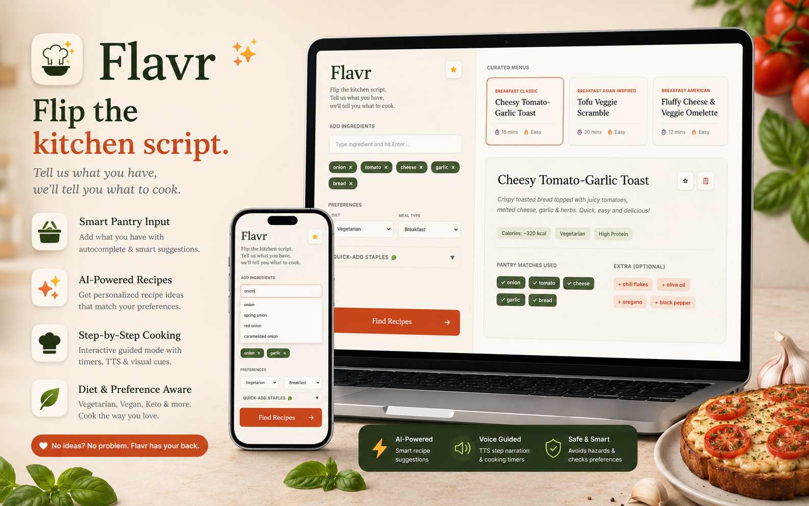 Flavr Pantry Chef UI